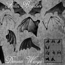 Photoshop: Bat Demon Wings Photoshop Brushes (bat wings)